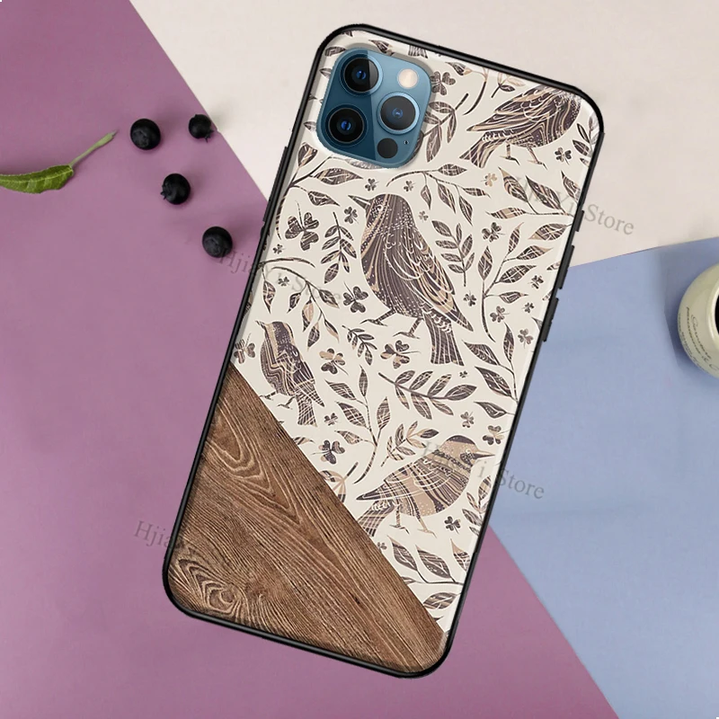 Чехол в стиле бохо с растительными листьями коровой КАКТУСОМ для iPhone 11 14 12 13 Pro Max X