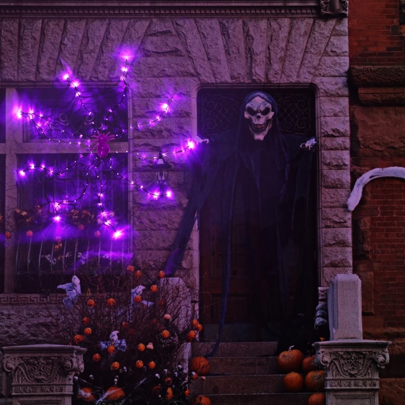 

Halloween Spider Net Light Lights String for Halloween Party Decoration Props