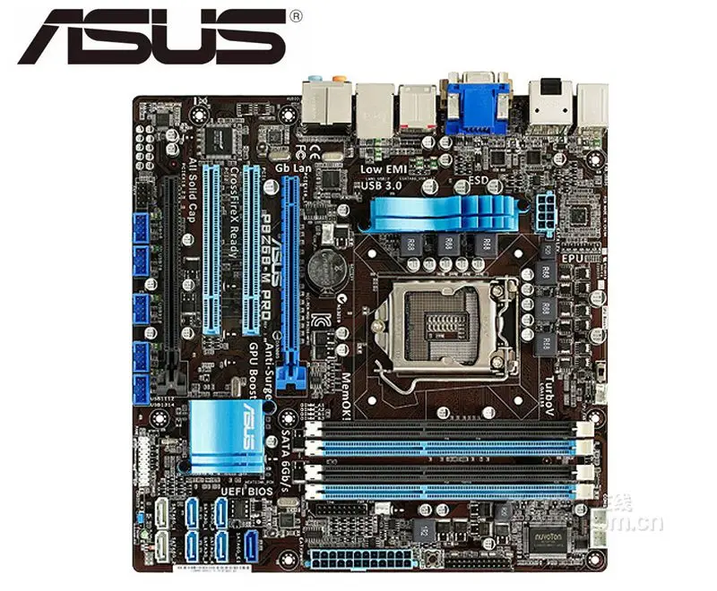 ASUS P8Z68-M PRO оригинальная материнская плата LGA 1155 DDR3 USB2.0 32 Гб DVI VGA HDMI Z68 б/у настольная материнская плата