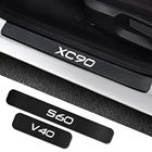 Для Volvo S60 XC90 V40 V50 V60 S60 S90 V90 XC60 XC40 AWD T6 4 шт. Накладка на пороги автомобиля Наклейка Углеродные аксессуары для тюнинга автомобиля
