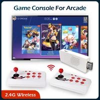 2 4g wireless arcade video game console built in 1797 games for arcadegbfcsnes hd tv game player double controller add games