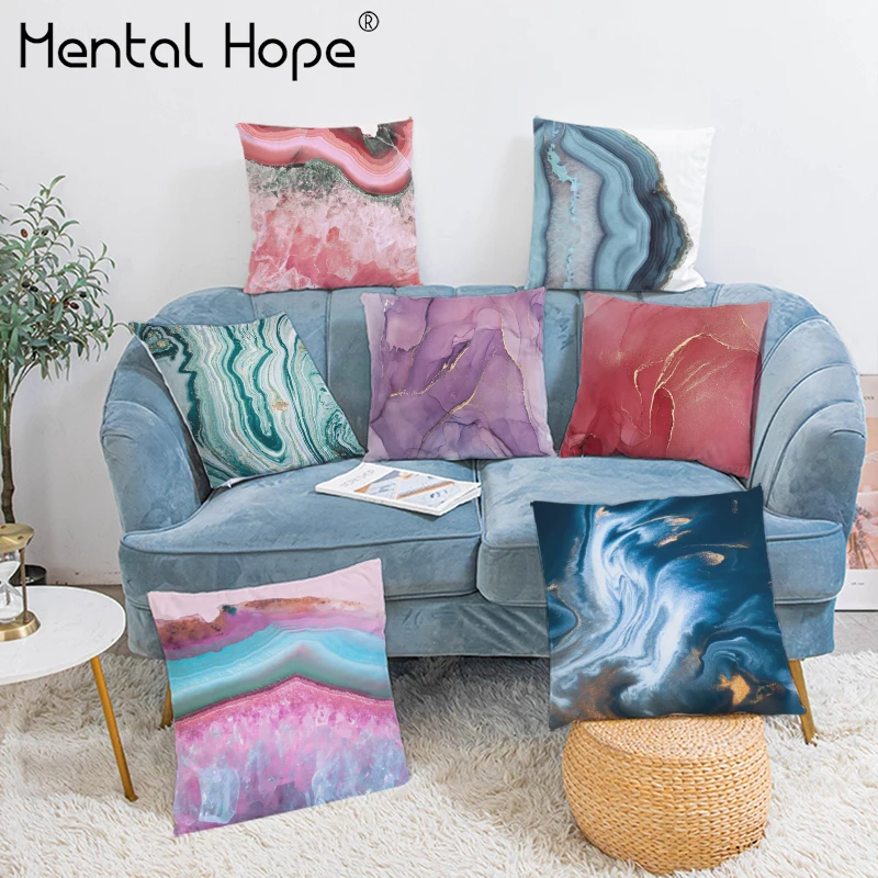 Мрамор геометрический чехол для подушки с принтом плюшевые наволочка