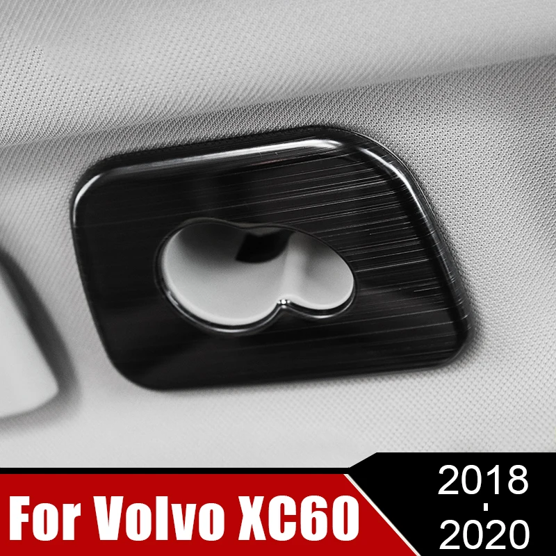 

For Volvo XC60 2018 2019 2020 4pcs Stainless Steel Car Rear Roof Hook Decals Decoration Cover Trims Interior Modified Styling