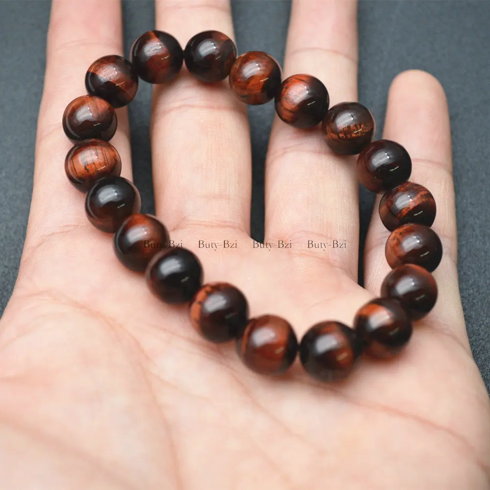 Красный тигровый глаз 8 мм камень круглые бусины эластичная линия эластичные