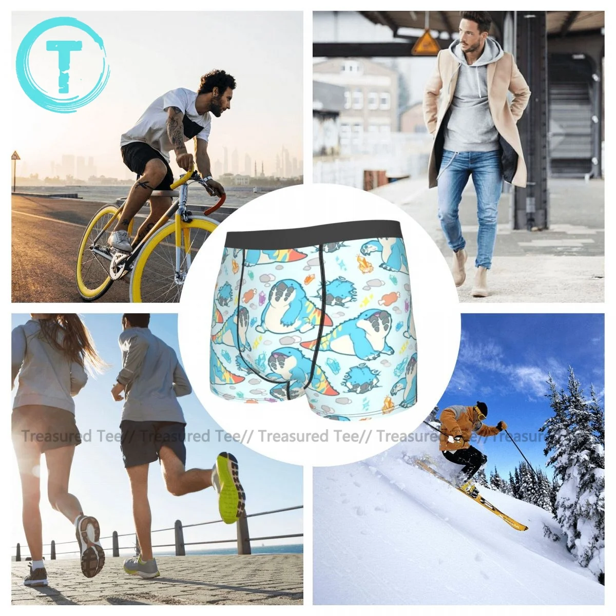 

Monster Underwear Pouch Trenky Polyester Trunk Customs Cute Boy Boxer Brief