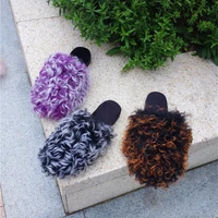 autumn and winter new baotou sheep curly slipperswool shoeswarm and fashionable lazy drag sheep curly slippers