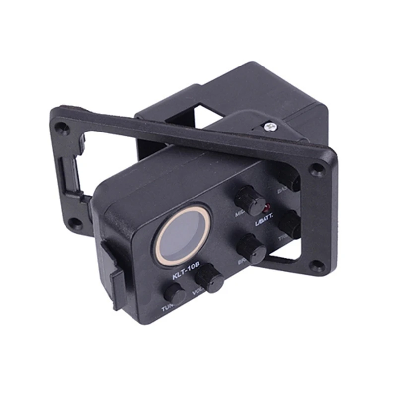 

4 Band Acoustic Guitar Preamplifier EQ Equalizer Pickup Tuner K4UC