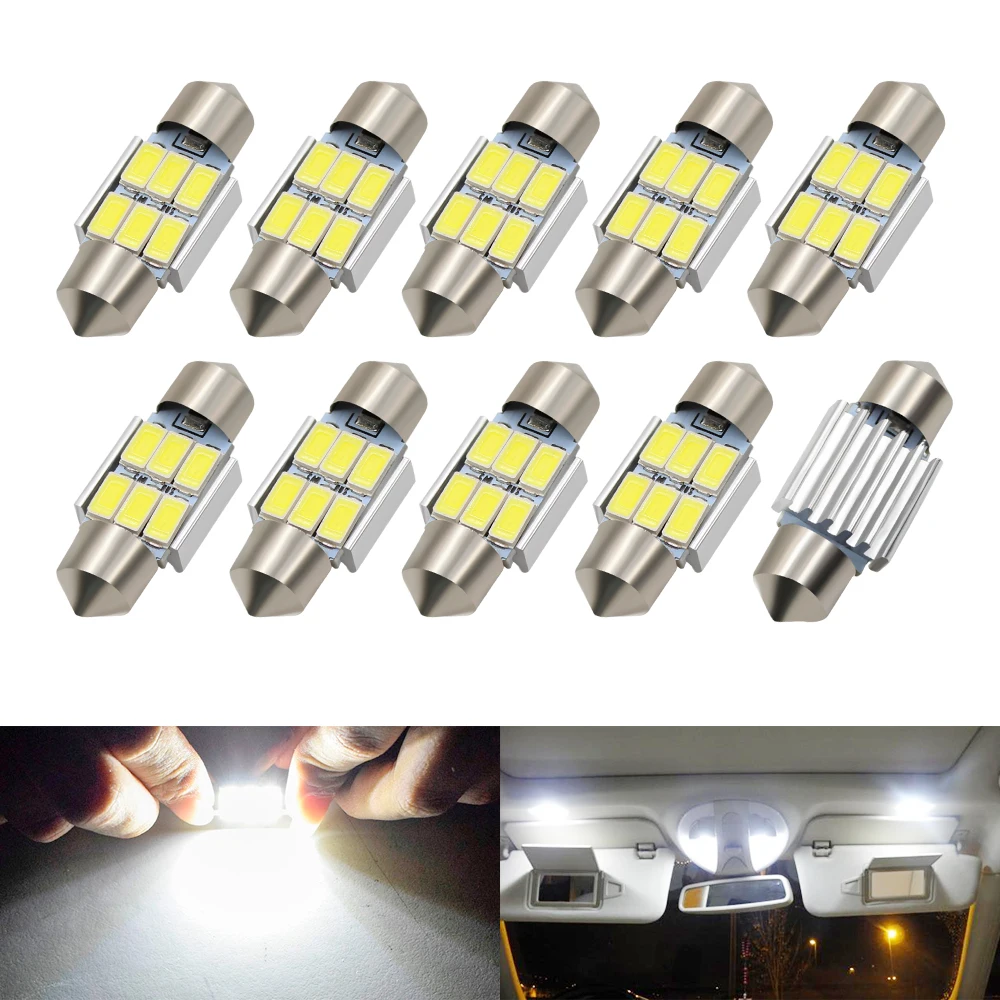 

C5W C10W Festoon 31mm LED Bulbs CANBUS 5630 SMD White For Car Auto Interior Dome Map Reading Lamp License Plate Lights DC 12V