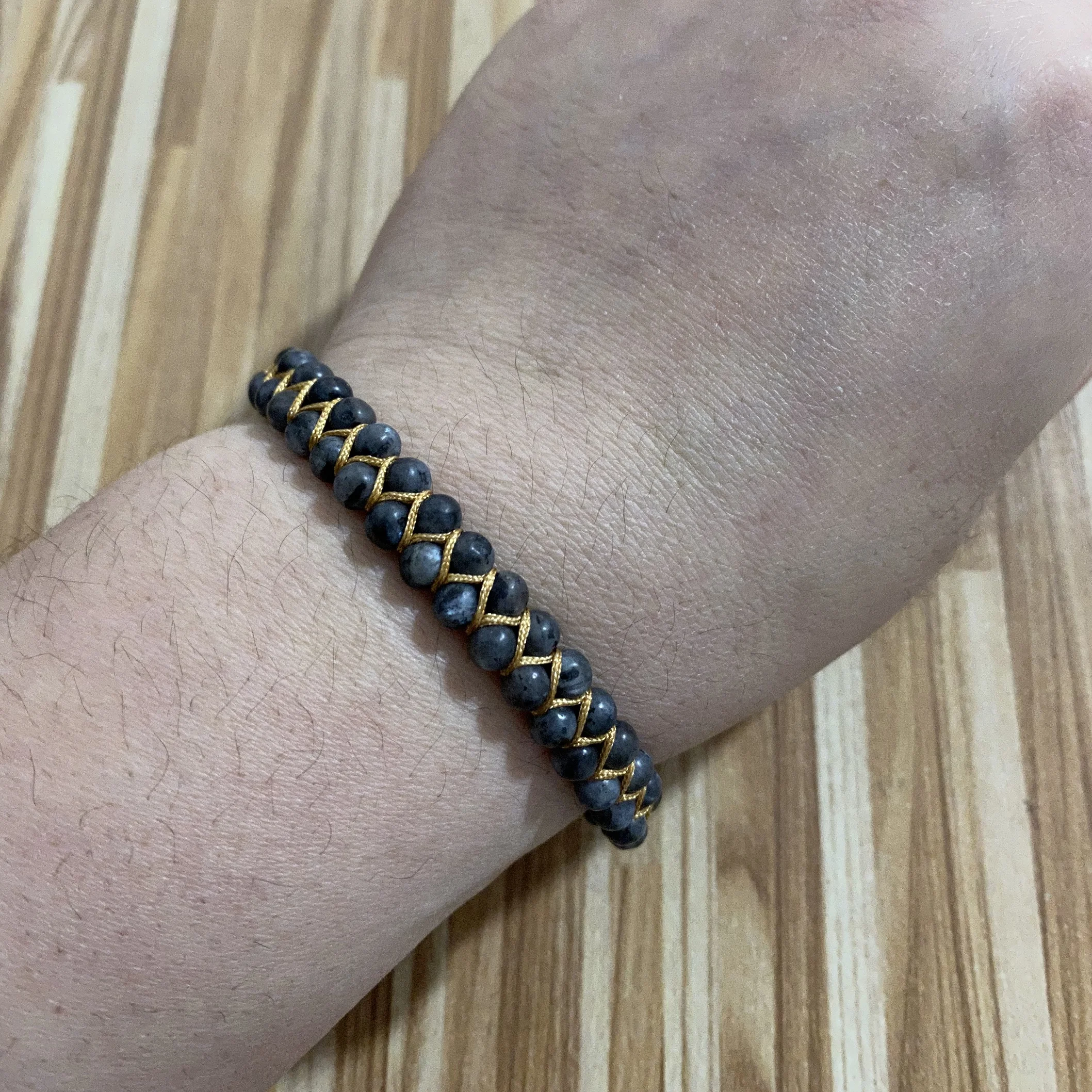 

Handmade Braided 4mm Amazonite Howlite Stones Friendship Bracelets Bangles Couple Lucky Yoga Jewelry