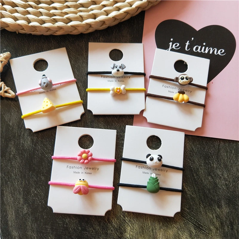 Резинки для волос мини с пандой девочек эластичные заколки Мультяшные