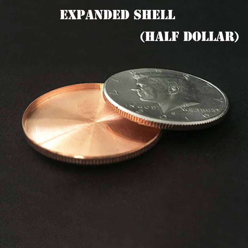 1 шт. Расширенная оболочка (голова половина доллара) волшебные трюки магия