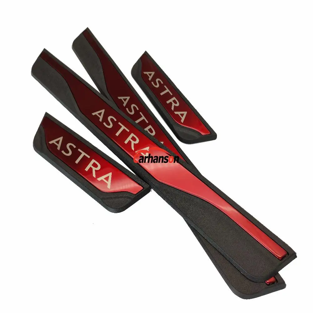 Автомобильная наклейка для Opel Vauxhall Astra аксессуары отделки порога Стайлинг