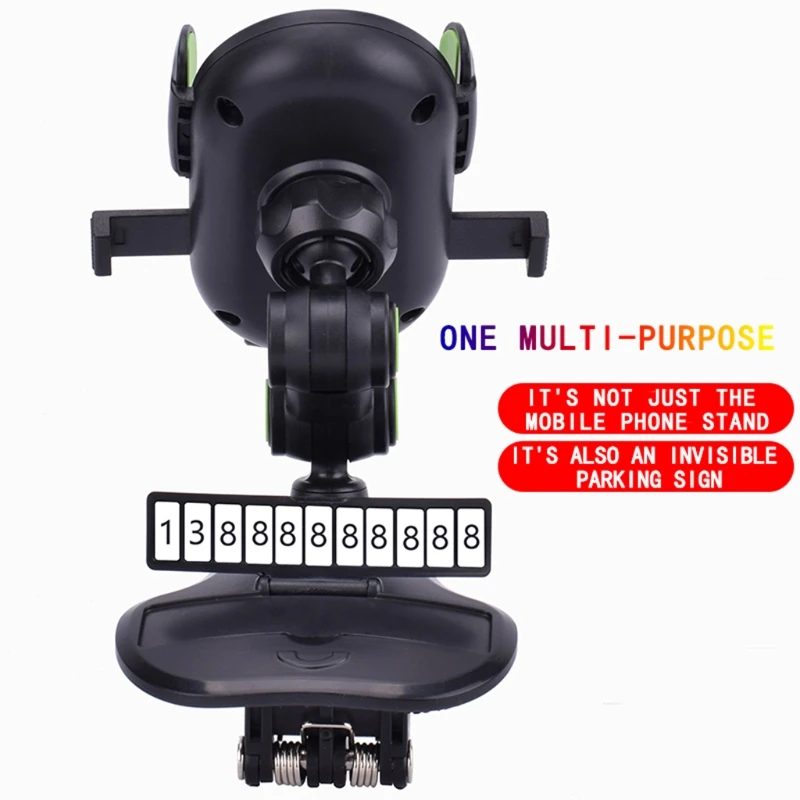 

AR Navigation Bracket Rearview Mirror Dashboard 1200 Degree Long Arm Suction Cup Phone Holder Phone Holder