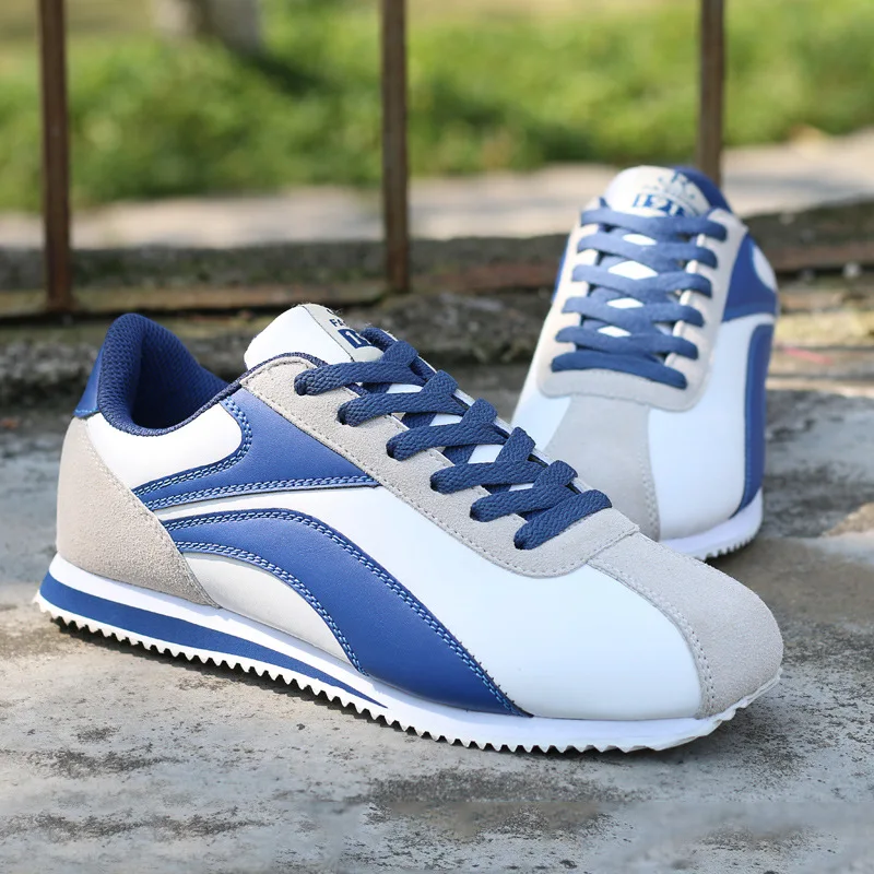 

2021 Spring Retro Running Shoes Low-Top Leather Lightweight Fashion Jogging Shoes Casual Sneakers