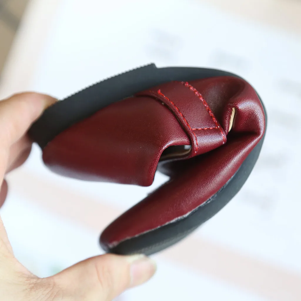 Модная милая мягкая кожаная обувь принцессы для маленьких девочек малышей новый