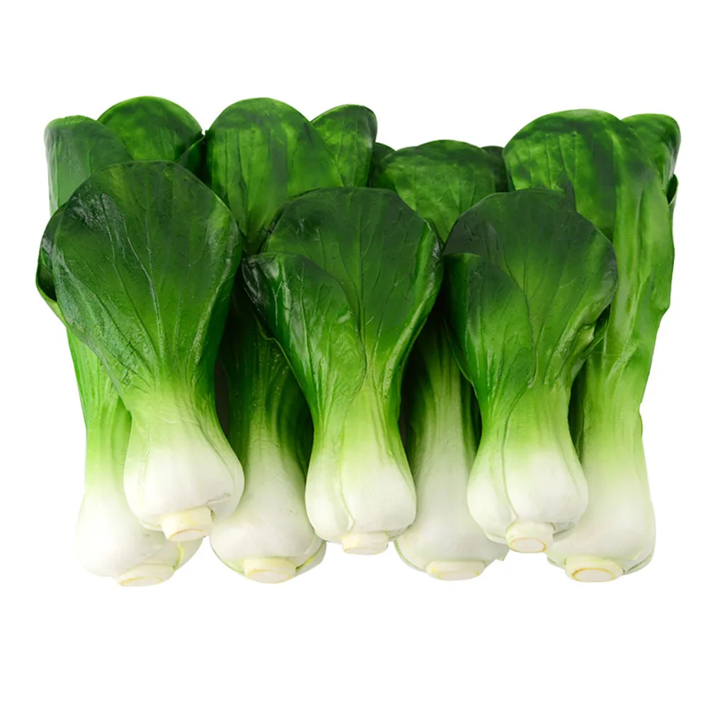 

fake vegetables supermarket hotel restaurant store shop decor green vegetables pakchoi cabbage artificial vegetables model props
