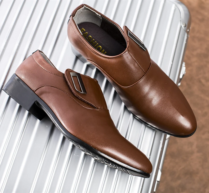 38-48 мужские кожаные туфли стильные деловые джентльменские удобные официальные #
