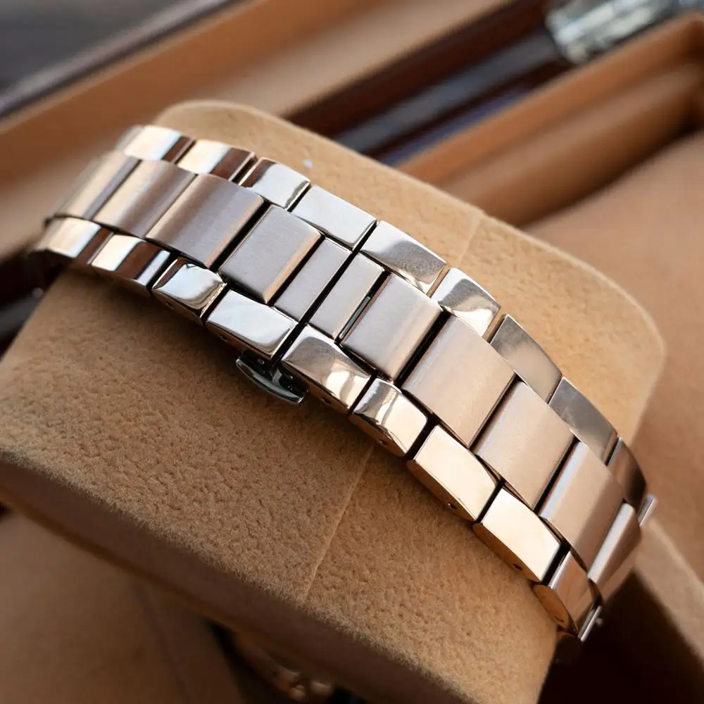 Риф Тигр/RT люксовый бренд розовое золото автоматические часы для мужчин модный