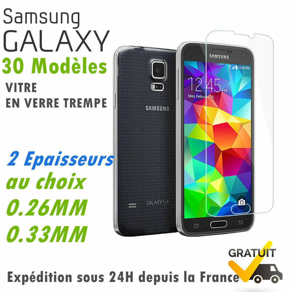 

Film Vitre protection cran verre tremp For Samsung galaxy S6/S5/S4/J3/J5/A3/A5/A8
