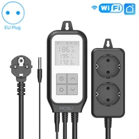 tuya wifi digital thermostat smart temperature sensor controller dual heating cooling relay socket aquarium smart life app