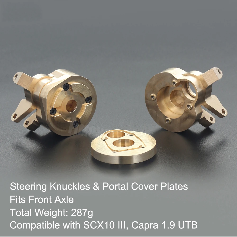 Латунный противовес рулевых кулаков крышки портала пластины бампер для 1/10 RC