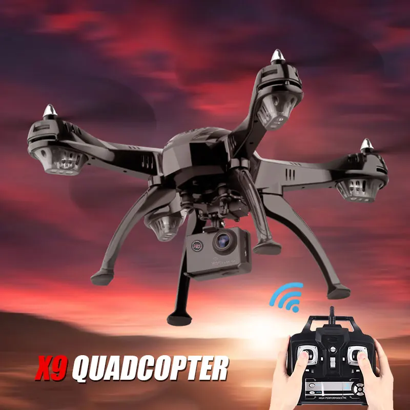 X9 профессиональная широкоугольная камера Дрон 1080p HD gps WiFi FPV щетка Пропеллер для мотора длинная батарея воздушный Дрон на ру Квадрокоптер