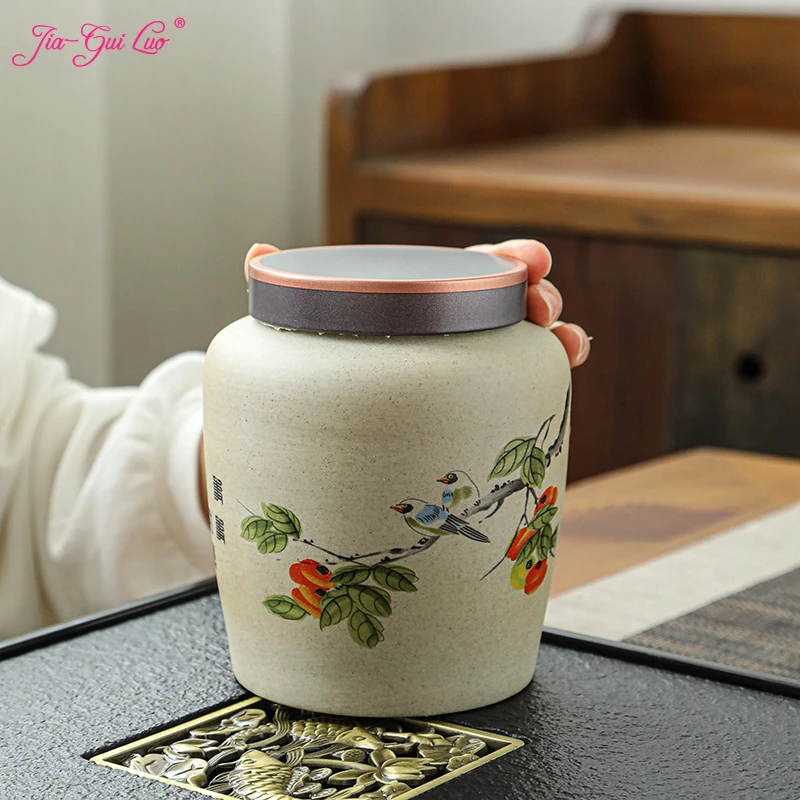 

JIA-GUI LUO керамический чайный контейнер, чайный контейнер, чайный набор, чайный сервиз, коробка для хранения чайных пакетиков, чайные банки, ко...