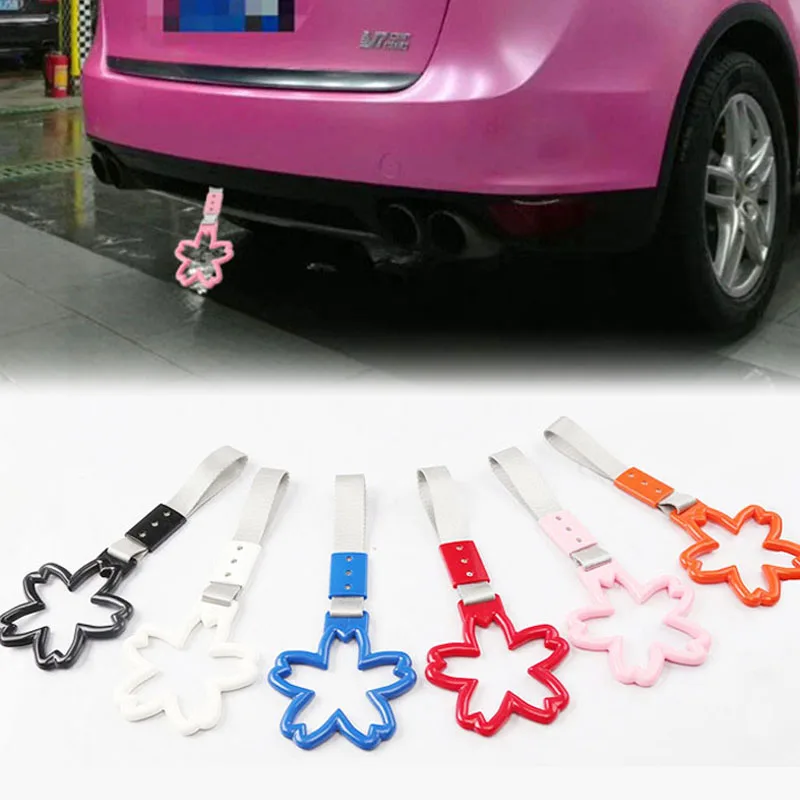 

Cherry blossom shape Train Bus Hand leHand Strap Drift Charm Strap Drift Auto Accessories Car Styling Car Interior Pull