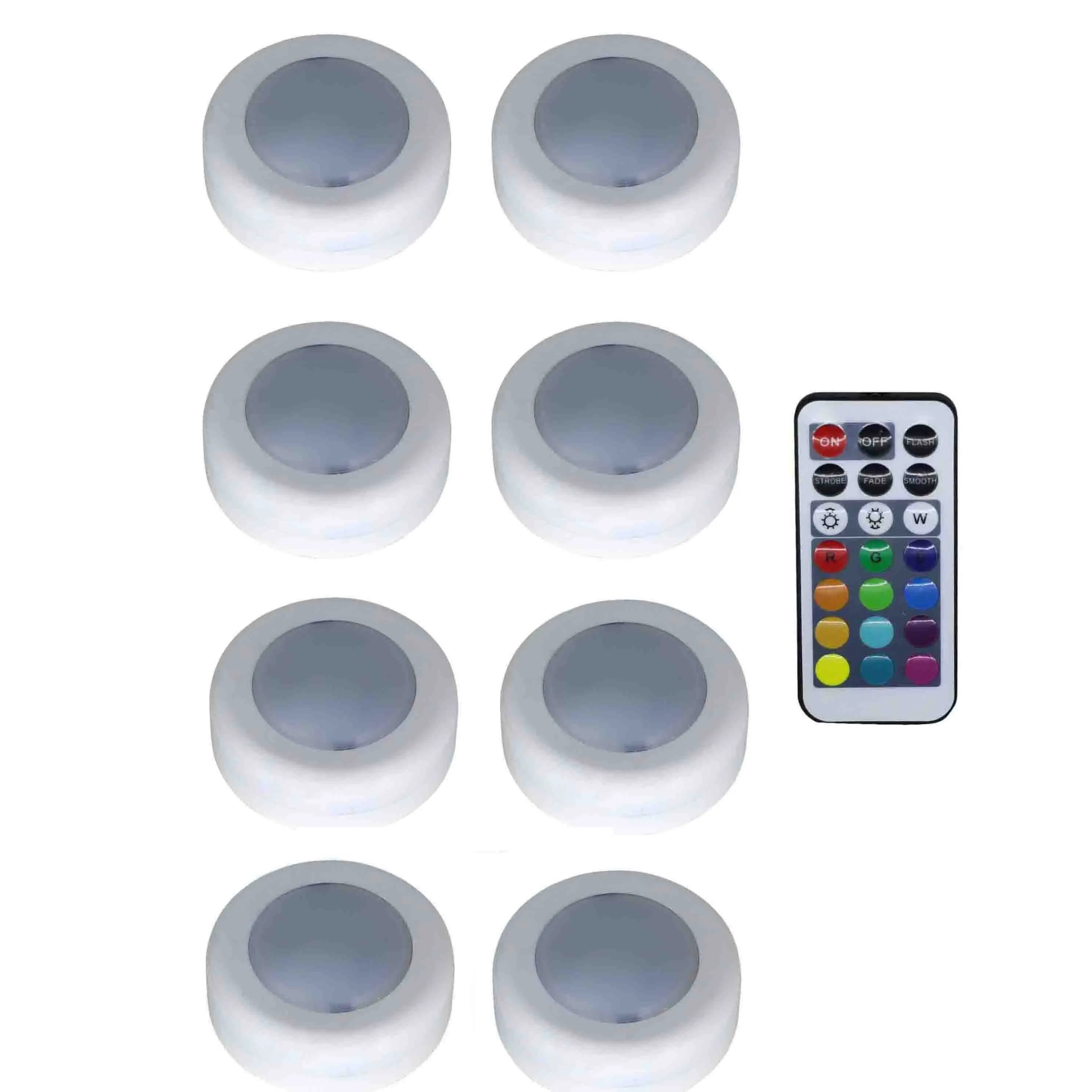 8 lamp 1 controller Светодиодный светильник под шкафом RGB датчик касания с регулируемой яркостью Светодиодные шайбы для шкафа закрытого гардероба лестницы коридора ночной Светильник - Цвет: 8 lamp 1 controller