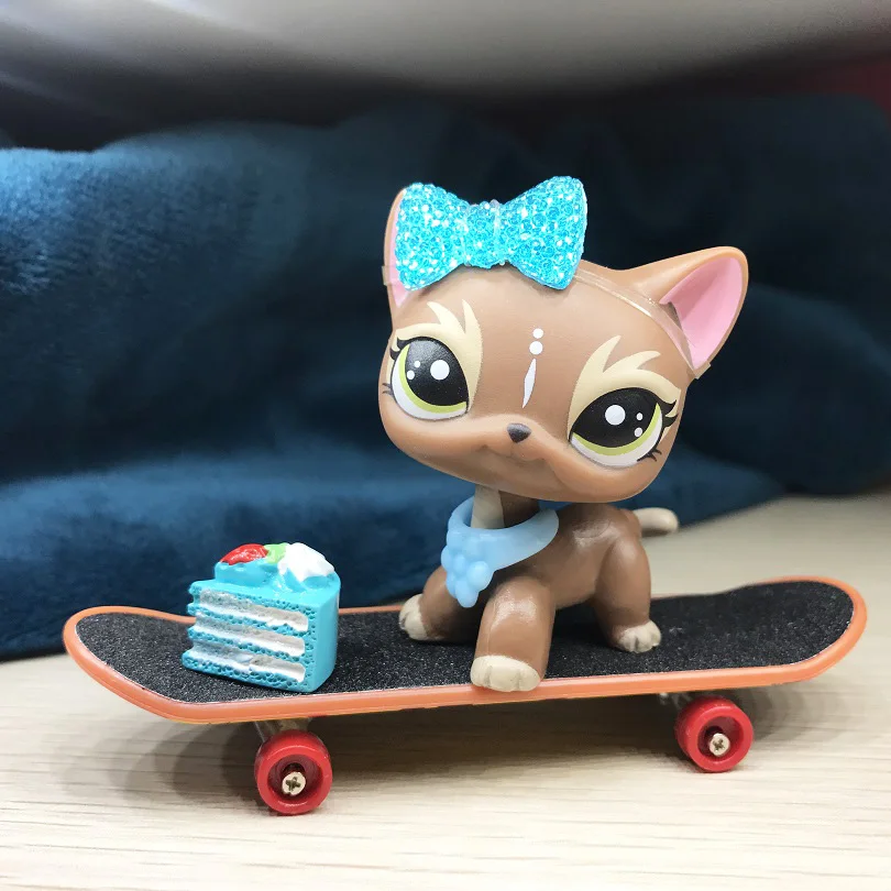 Pet Shop короткая кошачья шоколадная коричневая собака щенок с аксессуарами |