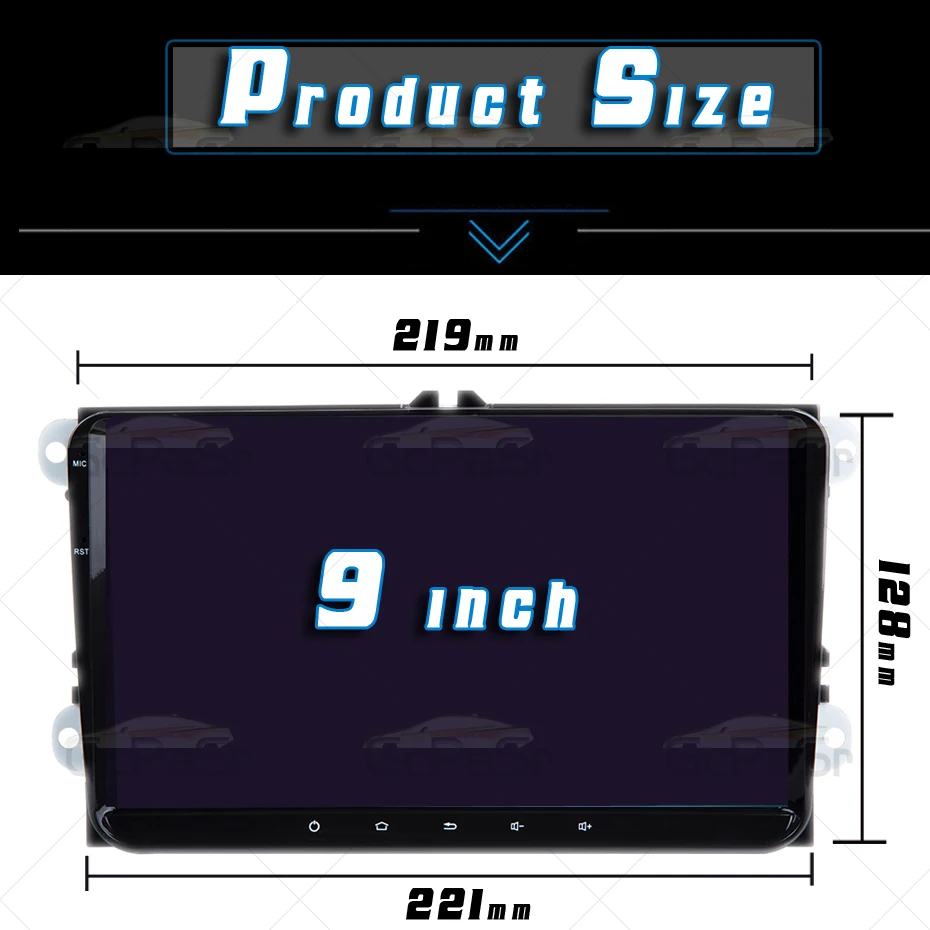 Автомобильная Мультимедийная система IPS DSP 4 Гб 64 ГБ Din Android для VW Passat B6 T5 amarok volkswagen