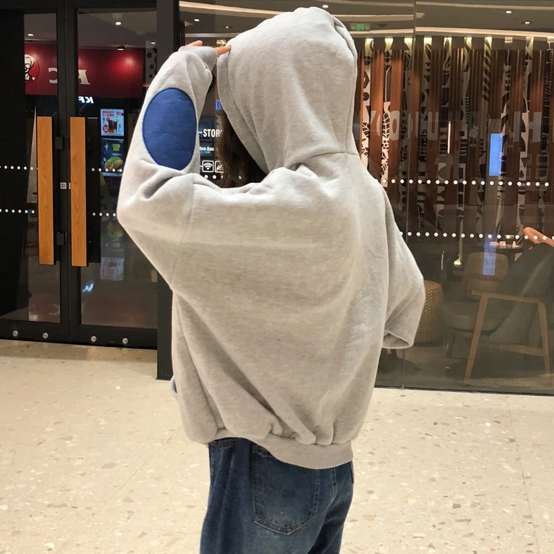

Harajuku Oversized Thick Sweatshirts Clothing For Women Casual Loose Vintage Letter Hoodies Female Korean style Women's tops
