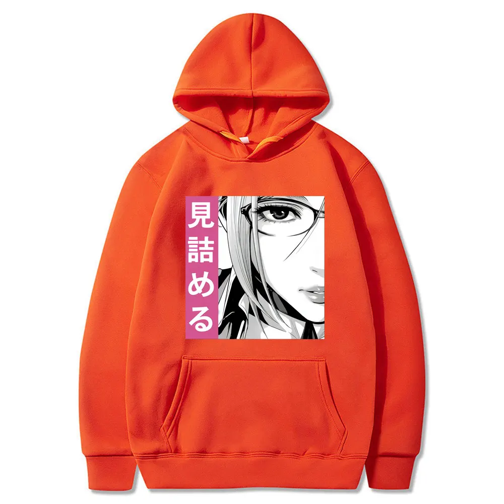 Толстовка мужская в стиле японского аниме комикс свитшот с принтом грустных глаз
