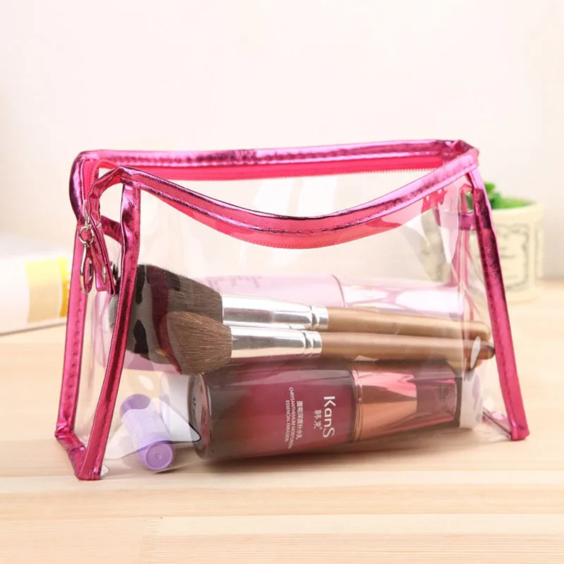 Прозрачная портативная женская сумка-Органайзер для косметики косметичка