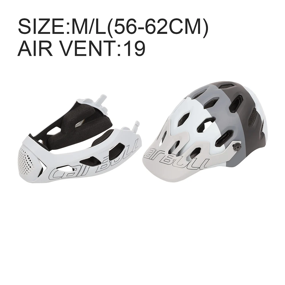 

Mountain Bike Helmet 56~62cm Adult Full Covered Face Helmet Road Bicycle Cycling 19 Vents Downhill Motorcycle Portable Helmet