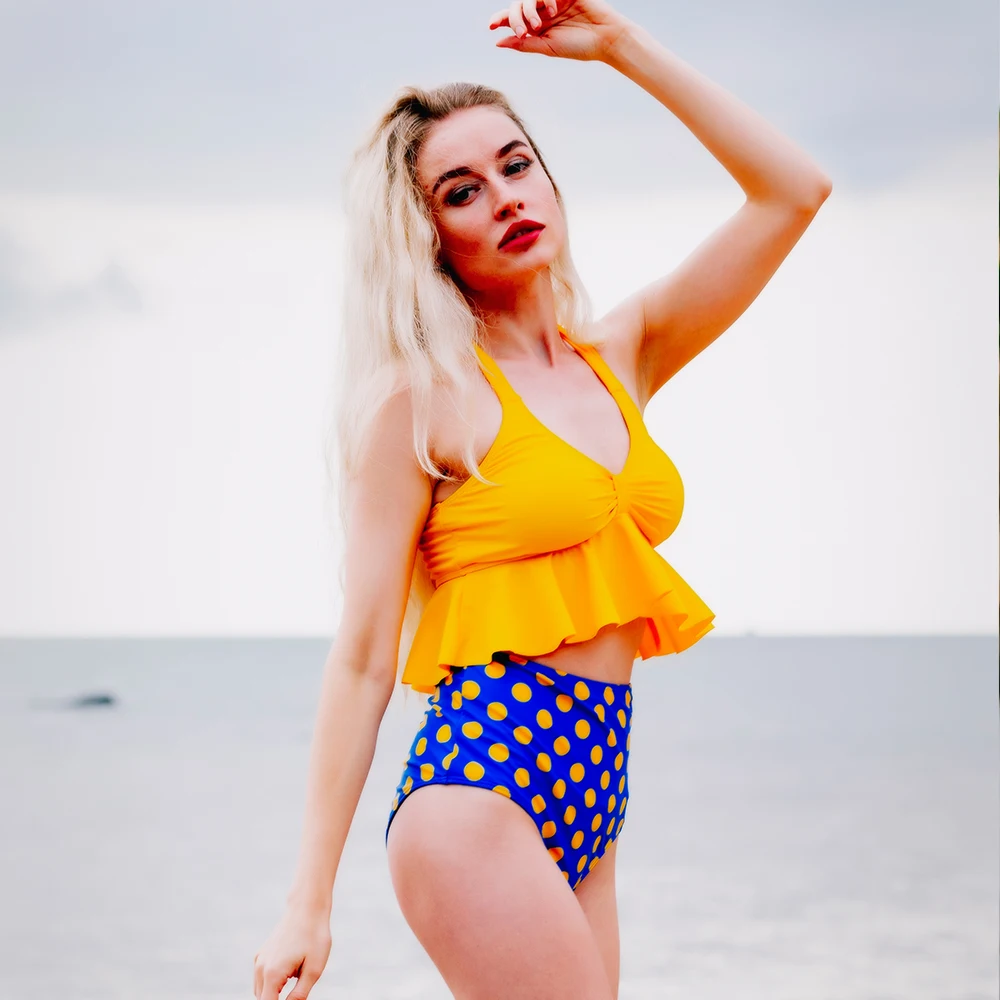 Комплект для плавания с эффектом пуш-ап бикини новинка женский купальник высокой