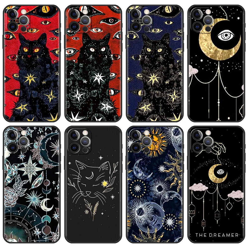 

Luxury Soft Case For Apple iPhone 13 12 Mini 11 Pro 7 XR X 6 6S XS Max 5 5S SE 8 8S Plus Tpu Phone Cover Mysterious Tarot