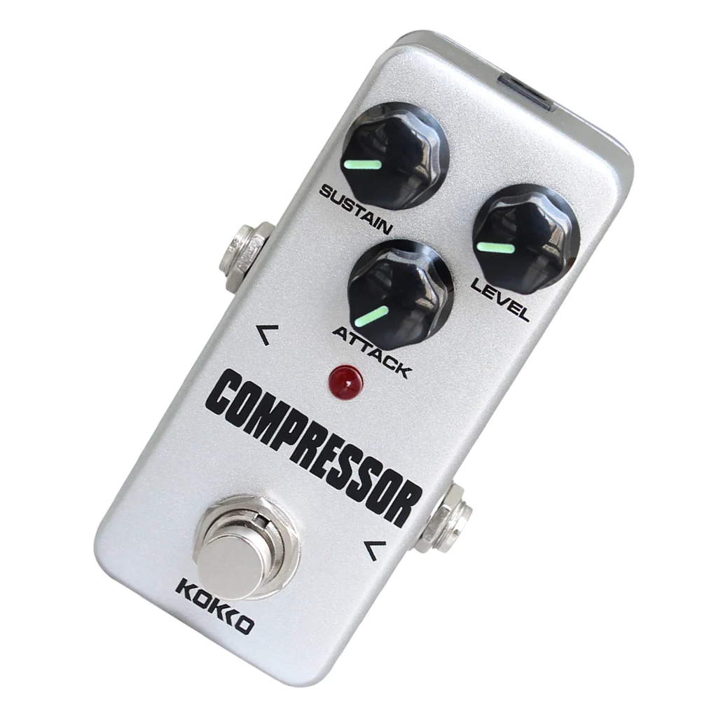 

Mini Compressor Guitar Effect Pedal Portable Electric Guitar Effects Pedal Stompbox True Bypass Guitar Parts (White)
