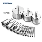 Набор сверл KINDLOV с алмазным покрытием, 3-50 мм, 1015 шт.