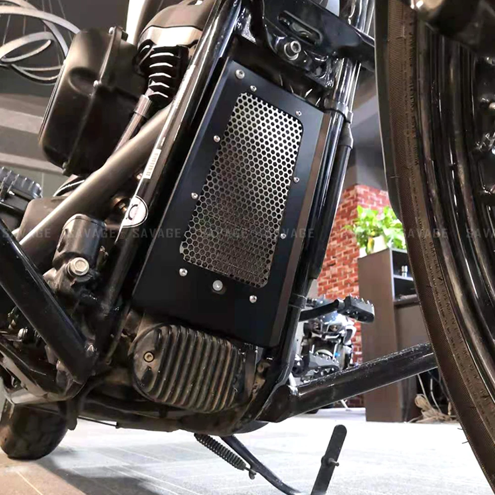 Защита радиатора масляного для HARLEY SOFTAIL SLIM /DELUXE /STREET BOB /HERITAGE CLASSIC 2018 2021 20 защитный