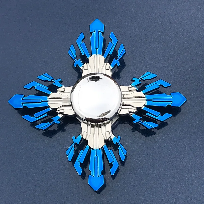 Аниме игра оружие Fidget Spinner красочный металлический цинковый сплав ниндзя Shuriken
