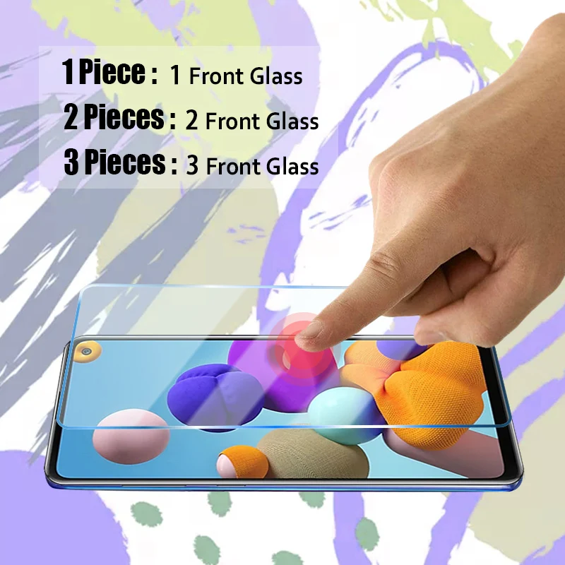 

3 PCS Screen Glass For Samsung Galaxy A51 A71 A42 A41 A31 A21S 5G Tempered Glass On samsung A21 A70S A70 A12 A11 A02S