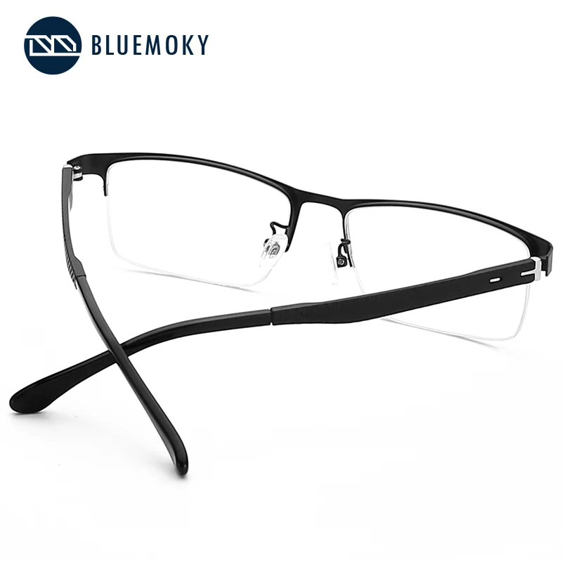 Мужские очки без оправы BLUEMOKY прозрачные линзы для близорукости оптические с