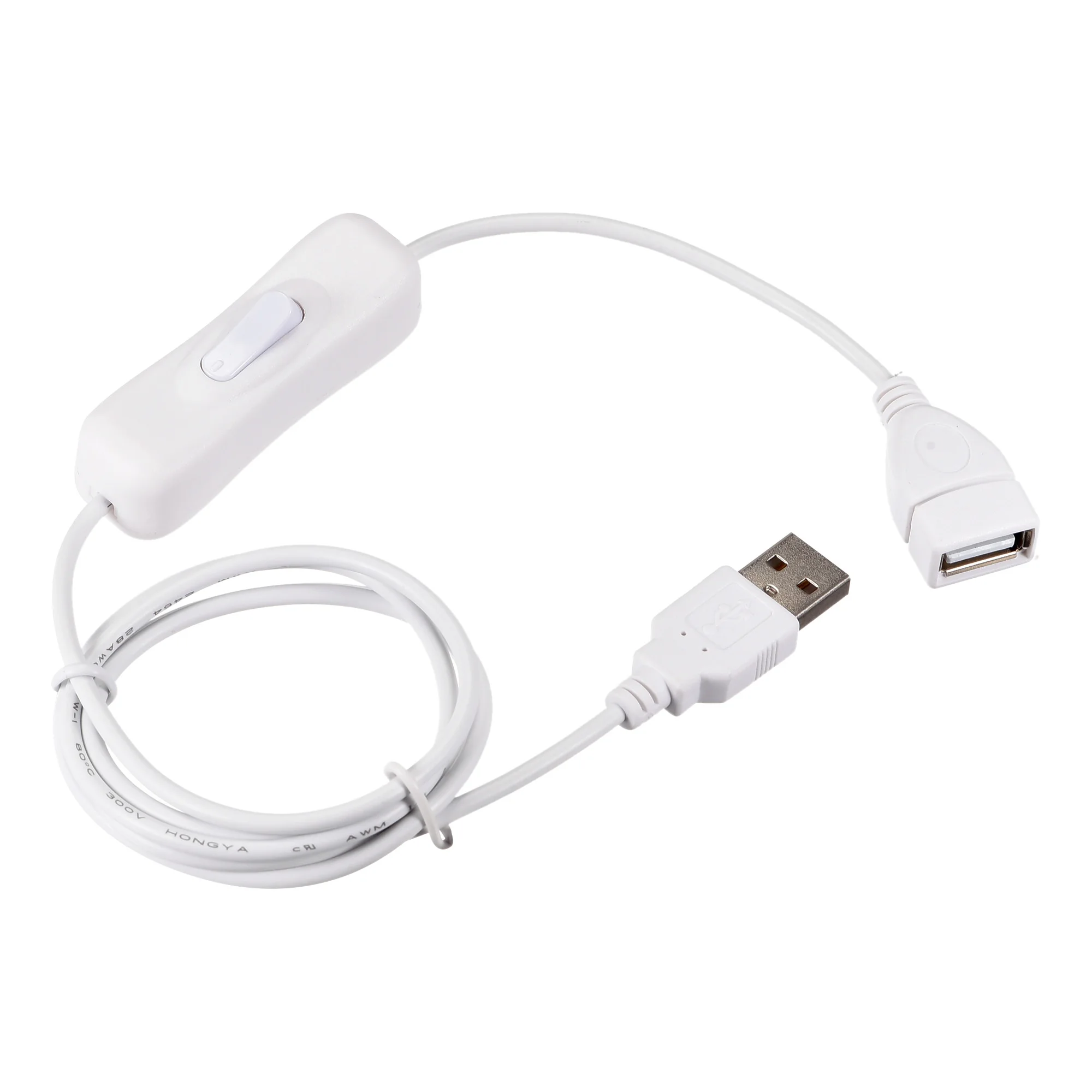 

Uxcell USB Cable with ON/Off Switch USB Male to Female Extension Cord 1M White 3 Pcs