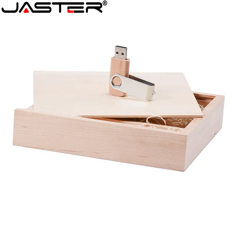 JASTER 1 шт. бесплатный логотип ореховый фотоальбом уникальный деревянный usb +