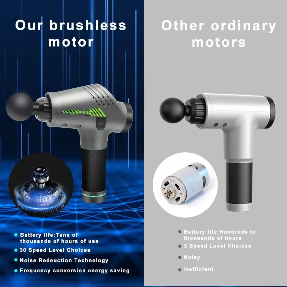 

Massage Gun LCD Display Body Muscle Deep Fascia Massager Muscle Pain Exercising Relaxation Slimming Shaping