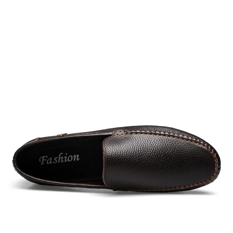 Мужские лоферы Кожаные повседневные Мягкие Мокасины Высокое качество слипоны из