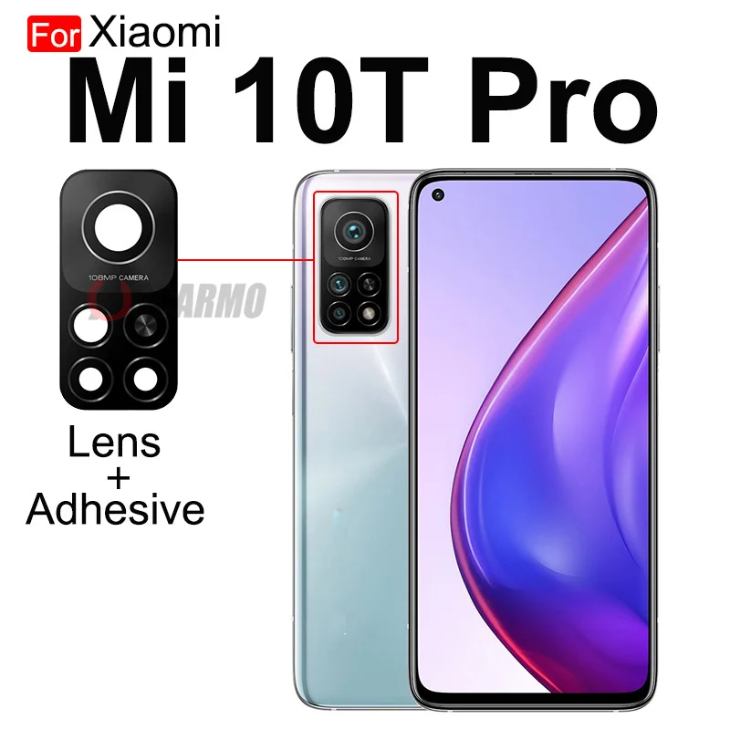 Aocarmo For Xiaomi Mi 8 9 10 11 Lite SE 9T 10T Pro 11U 8se CC9 CC9e A3 Rear Back Camera Lens Adhesive Sticker Replacement Part