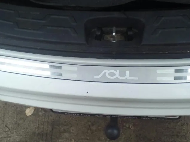 Стайлинг автомобиля для 2008 2015 KIA SOUL протектор заднего бампера крышка ступенчатой