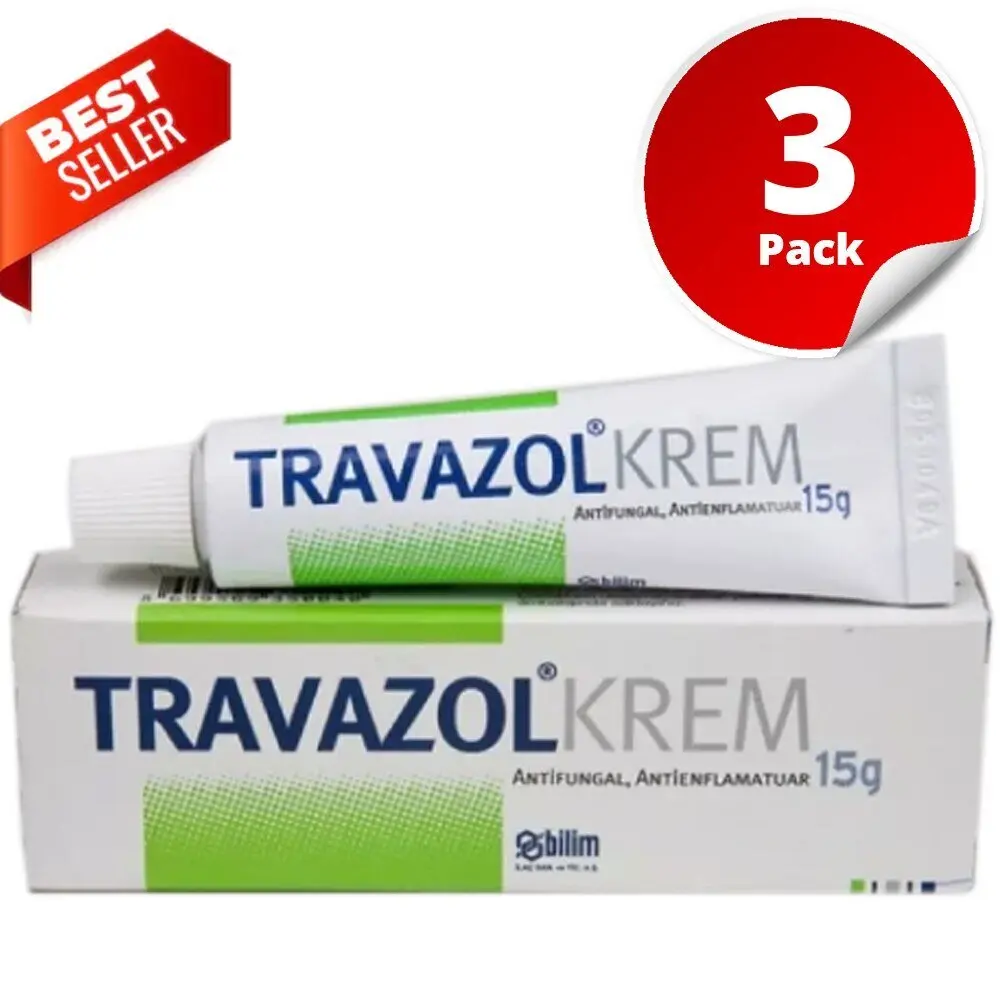 Travazol 15 г противогрибковые препараты 3 шт средство от зуда в области гениталий